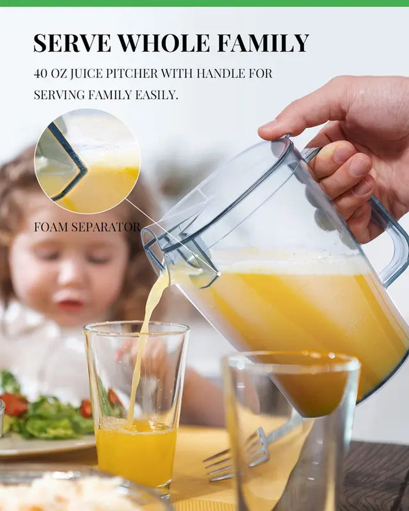 Powerful Juicer Machine with Wide Feed Chute - Extract Juice from Whole Fruits and Veggies with Ease!