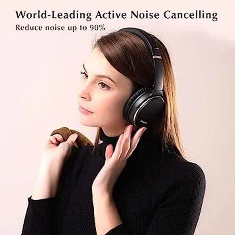 SRHYTHM NC35 Wireless Noise Cancelling Headphones: Bluetooth 5.0, Fast Charge, Mega Bass, 50+ Hours Playtime