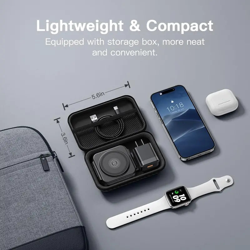 Ultimate 3-in-1 Magnetic Wireless Charger for Apple Devices