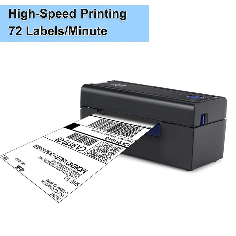 Wireless 4x6 Label Shipping Printer with Bluetooth Connectivity for Multi-Platform Compatibility and Shipping Packages