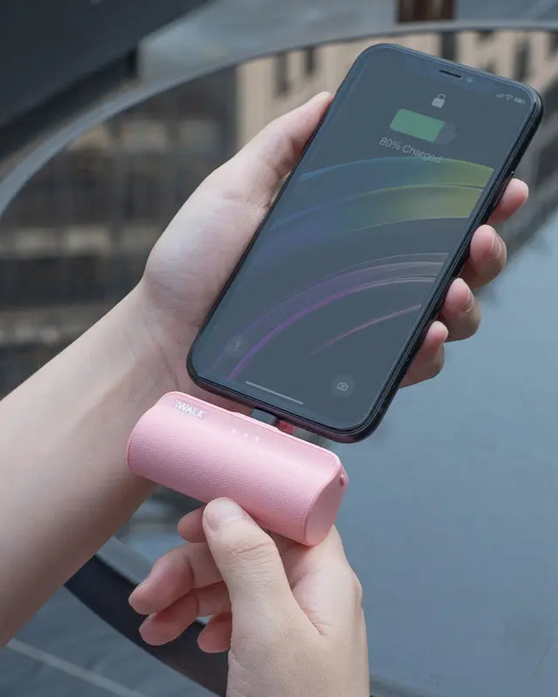 Iwalk Portable Charger: 3350mAh Tiny Power Bank for iPhone & Airpods