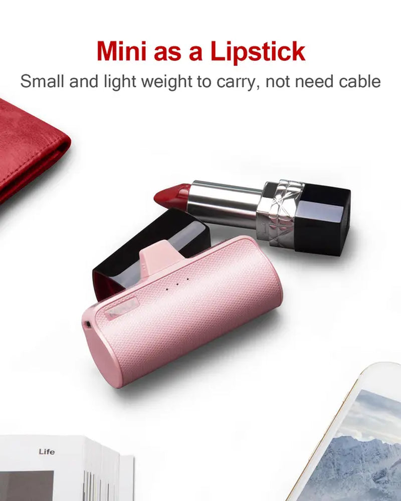 Iwalk Portable Charger: 3350mAh Tiny Power Bank for iPhone & Airpods