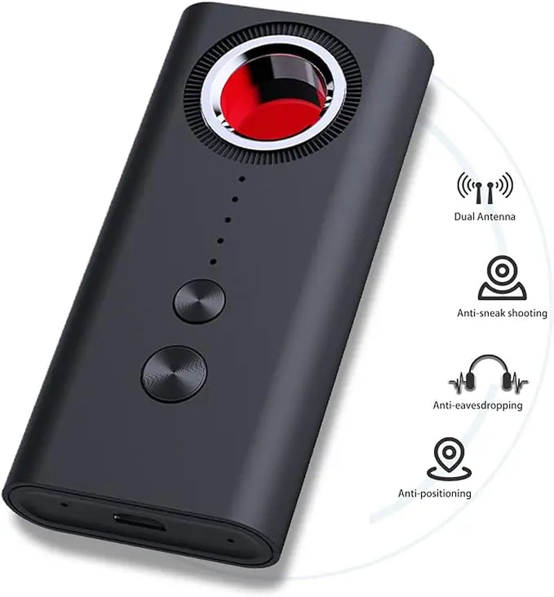 Ultimate Privacy Protection Set: Camera, Bug, and GPS Detector with 4 Levels Sensitivity - Ideal for Travel, Office, and Car Use