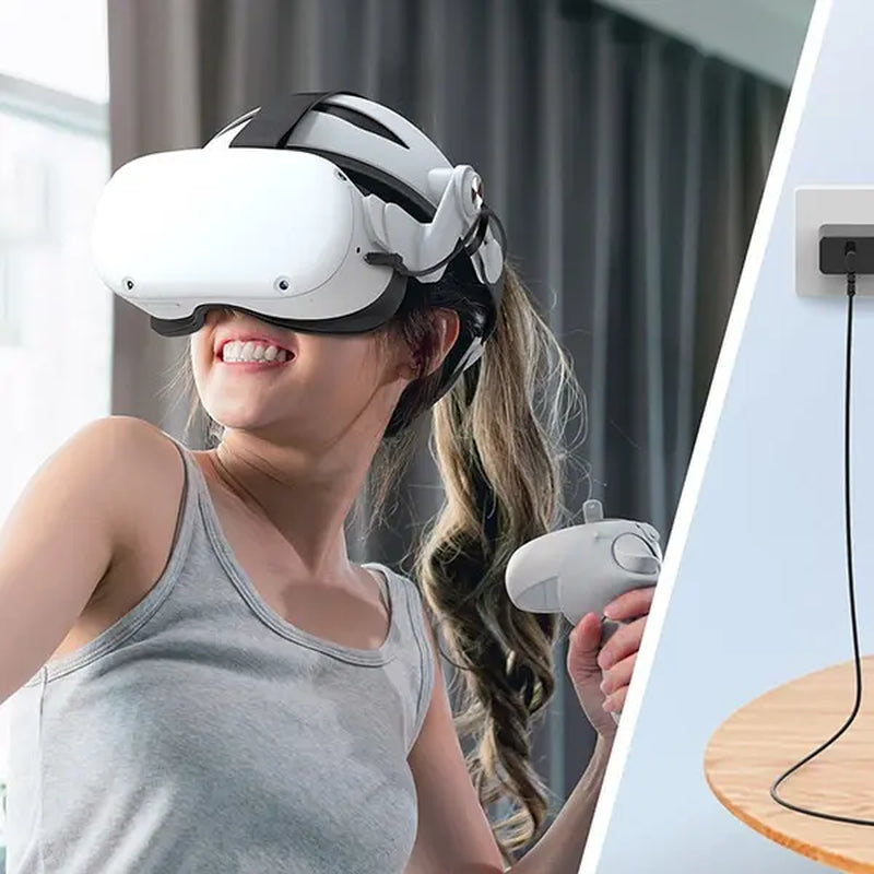 VR Headset Battery Head Strap for Quest 2 - Extend Your Playtime