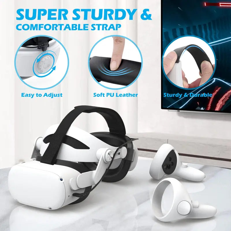 VR Headset Battery Head Strap for Quest 2 - Extend Your Playtime