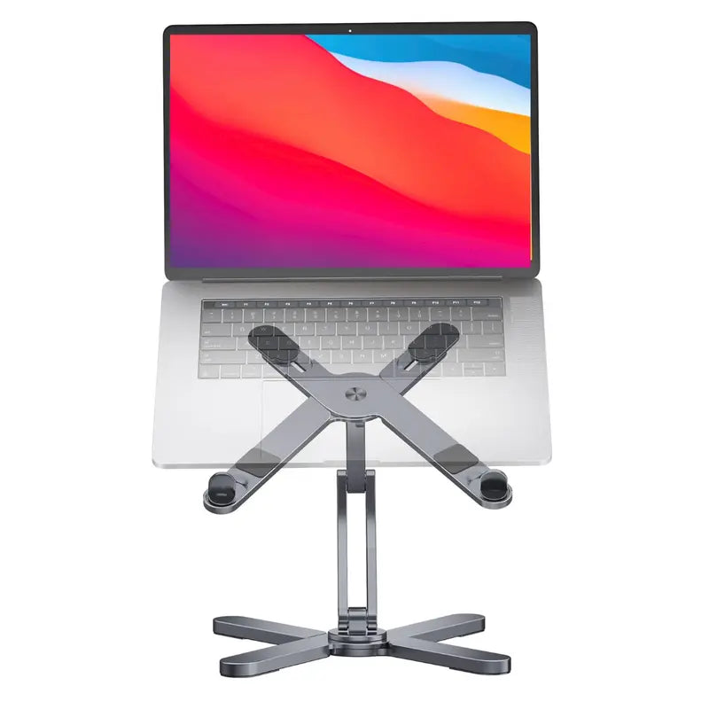 Omoton 360° Rotating Laptop Stand: Adjustable Riser for Desk, Tablets, and Monitors