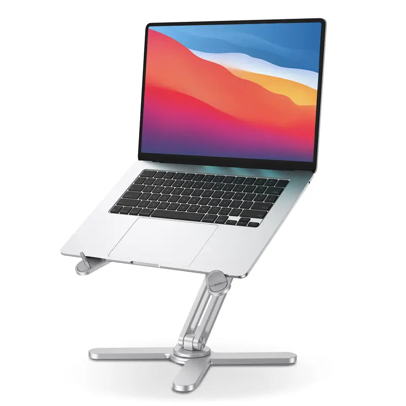 Omoton 360° Rotating Laptop Stand: Adjustable Riser for Desk, Tablets, and Monitors