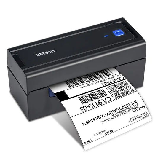 Wireless 4x6 Label Shipping Printer with Bluetooth Connectivity for Multi-Platform Compatibility and Shipping Packages 