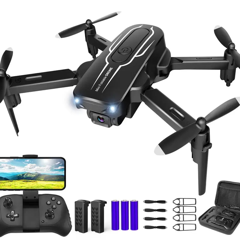 1080P HD Mini Drone with Camera - Selfie Gestures, One Key Start, 360 Flips, RC Quadcopter for Adults and Kids