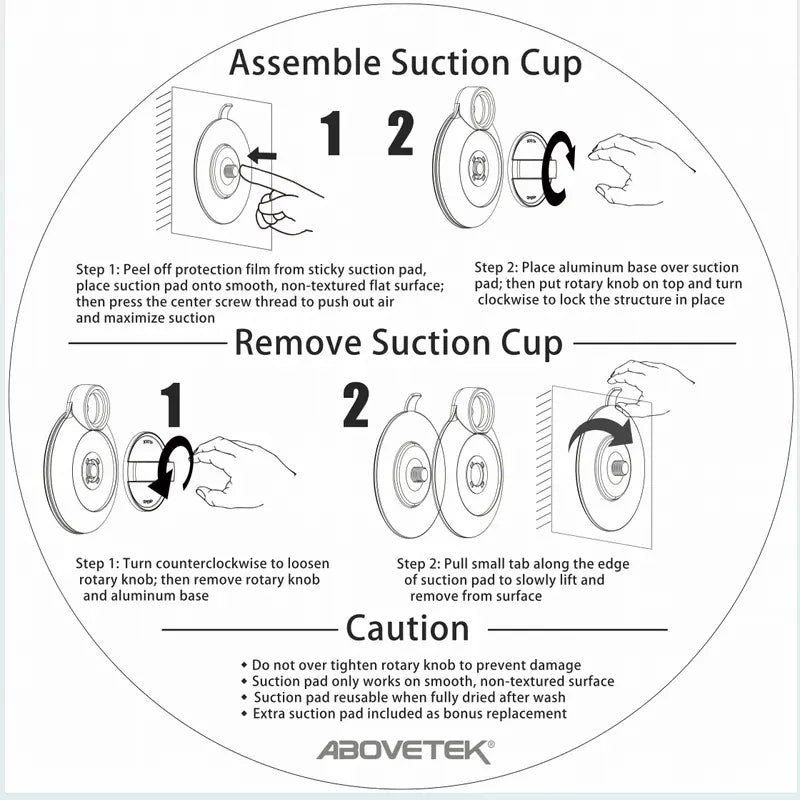 Versatile Suction Cup Mount for Tablets and Phones