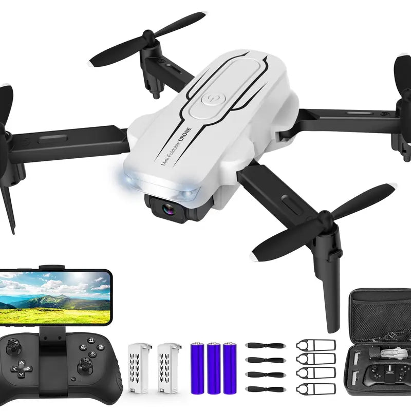 1080P HD Mini Drone with Camera - Selfie Gestures, One Key Start, 360 Flips, RC Quadcopter for Adults and Kids