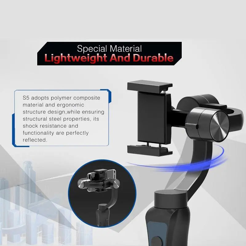 Axis Phone Gimbal Stabilizer with Face/Object Tracking for Android & iPhone