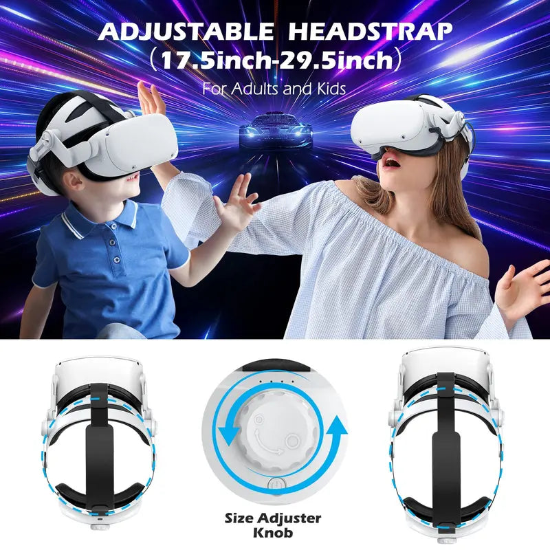 VR Headset Battery Head Strap for Quest 2 - Extend Your Playtime